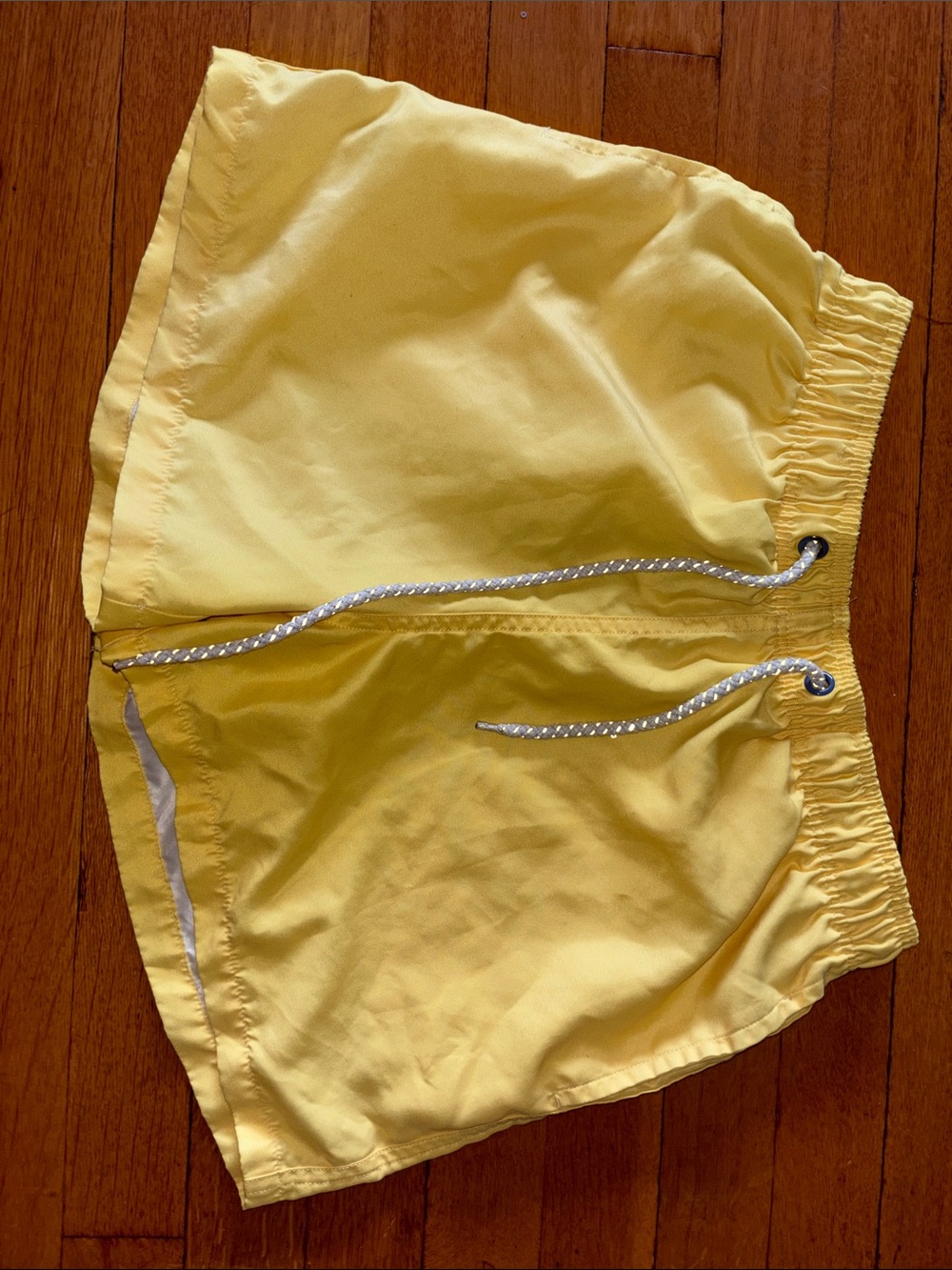 Yellow Drawstring Swim Shorts